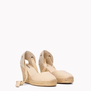 NEW! Soludos The Marseille Wedge in La Concha Ivory